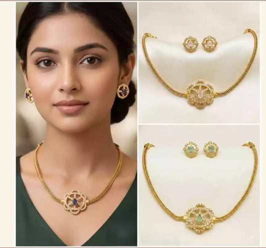 Trendy Naan Patti 1017 - Short Necklace Set